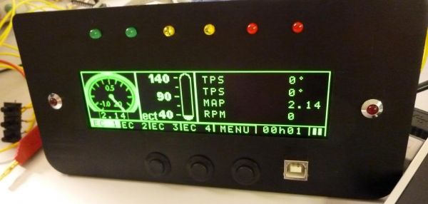The ECU monitor in central version