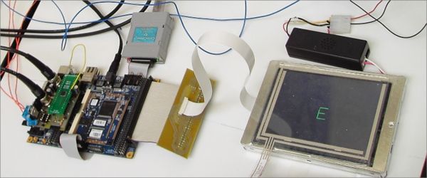 ARM development board + LCD
