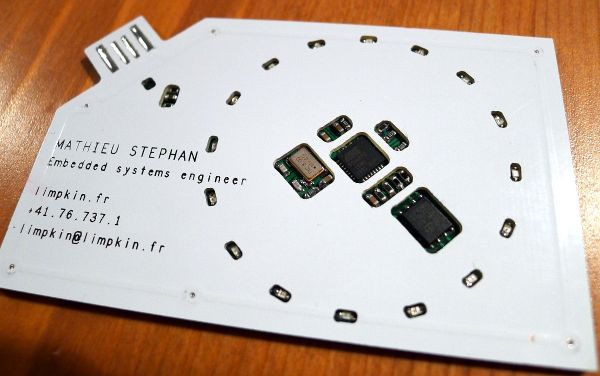 Assembled business card